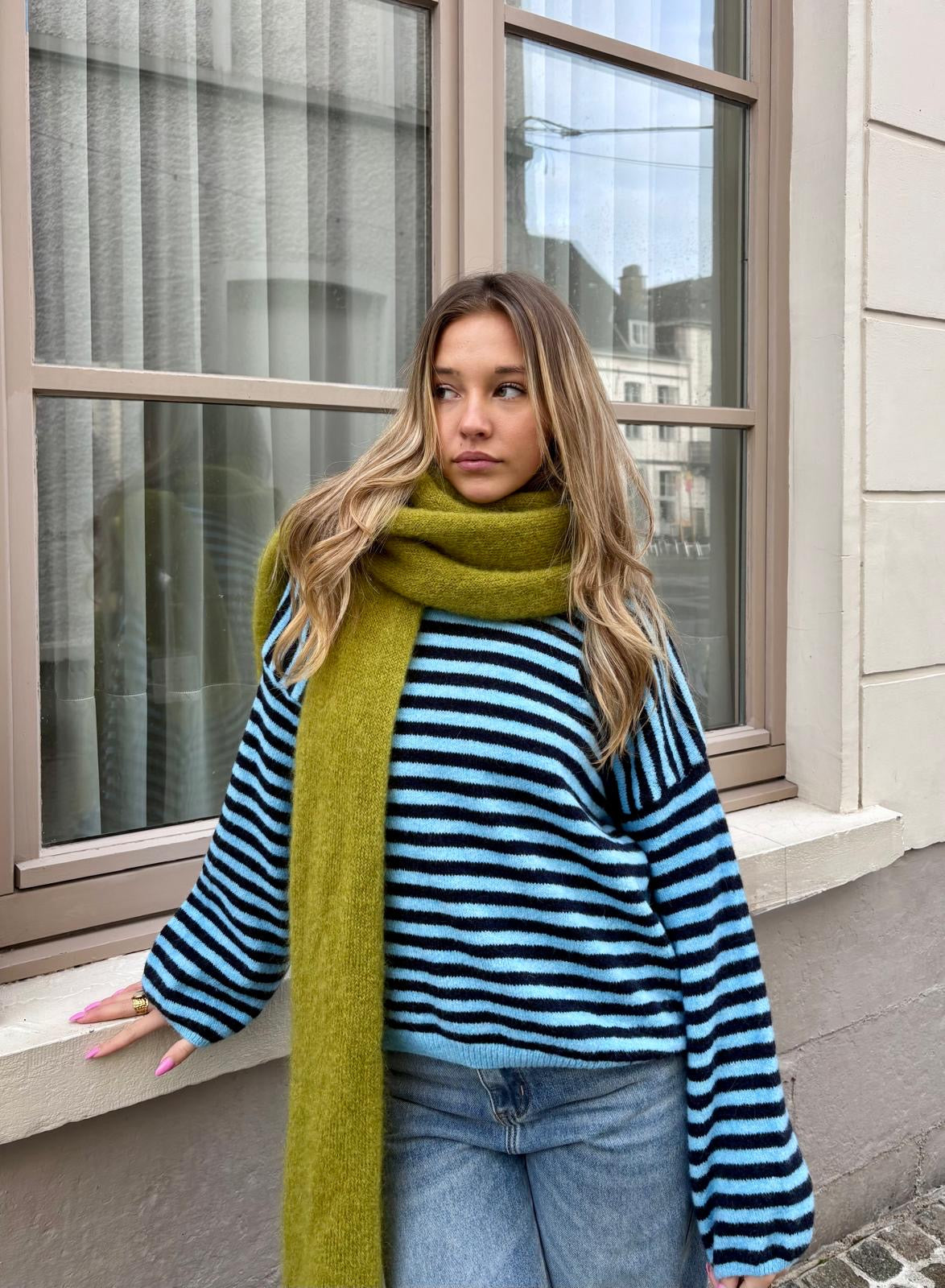 Écharpe verte - SABINE