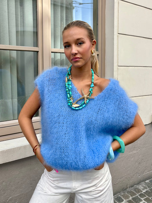 Pull bleu - ÉLISABETH