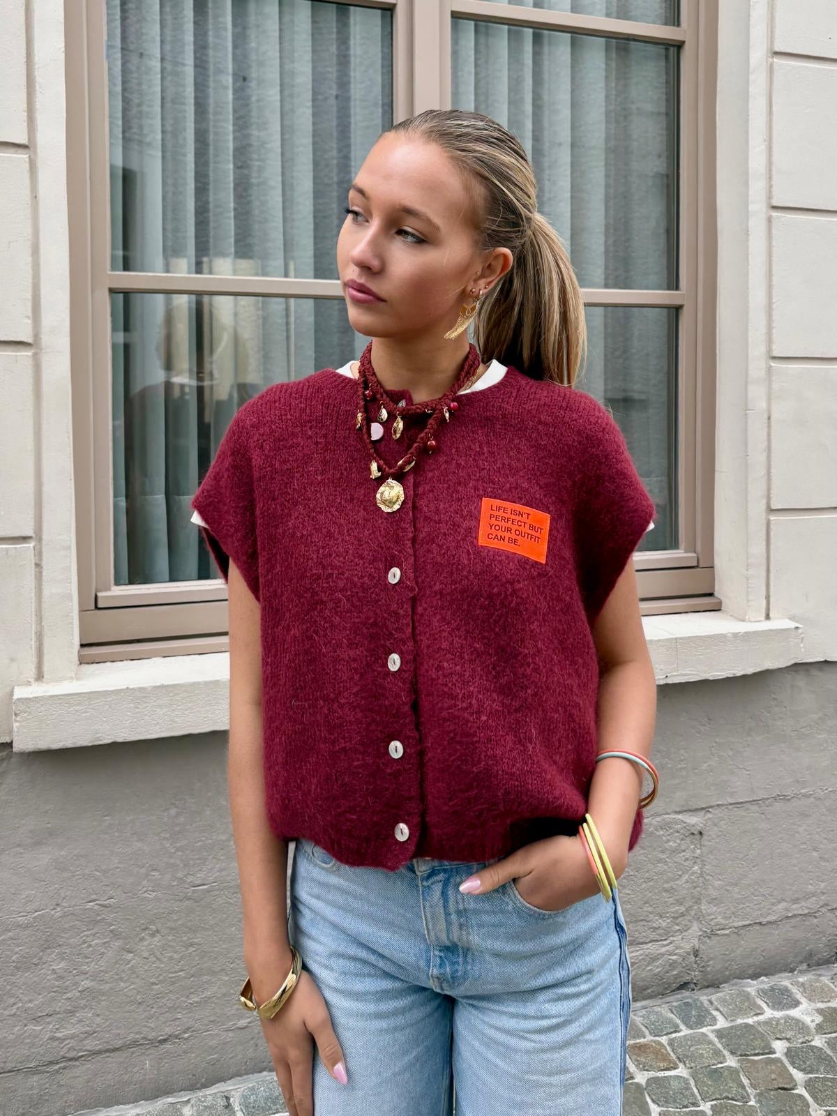 Gilet Bordeaux - MAELLYS