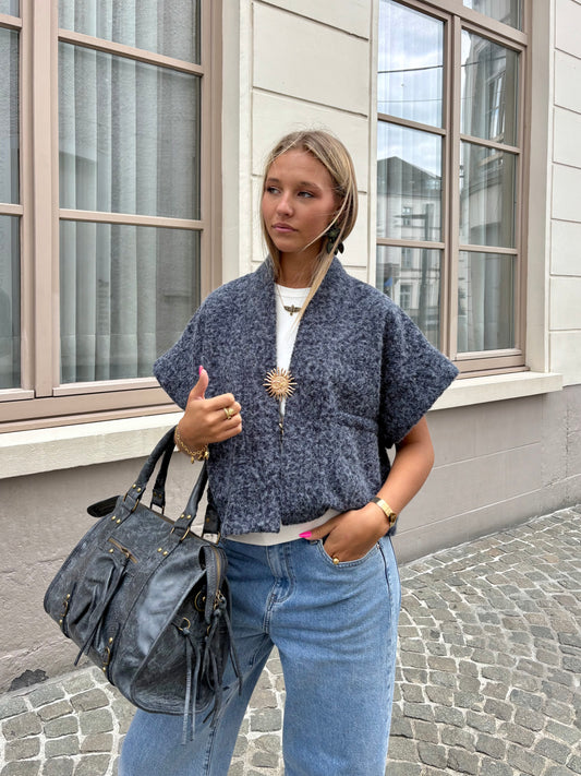 Gilet bleu - ETHEL