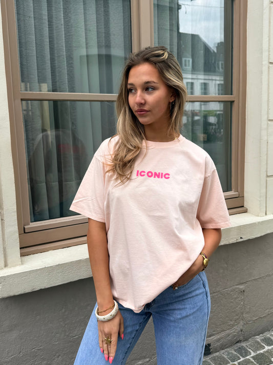 T-shirt rose clair - ICONIC