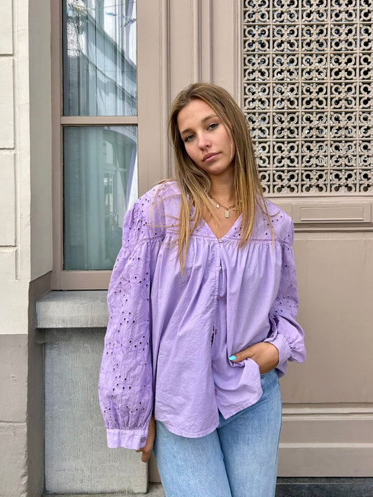 Chemisier mauve - LAURIE