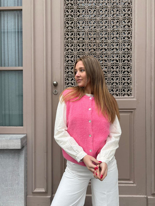 Gilet rose - AMELO