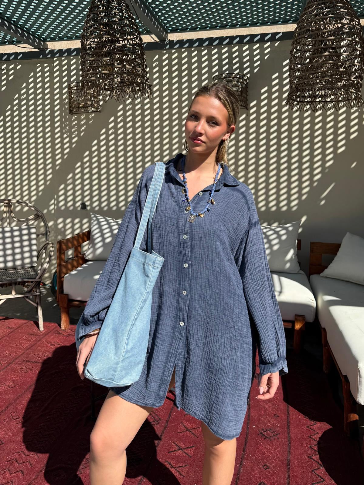 Robe bleu - OLIVIA