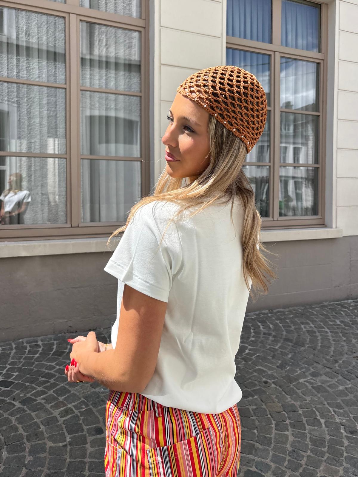 Bonnet en crochet rouille - MILO