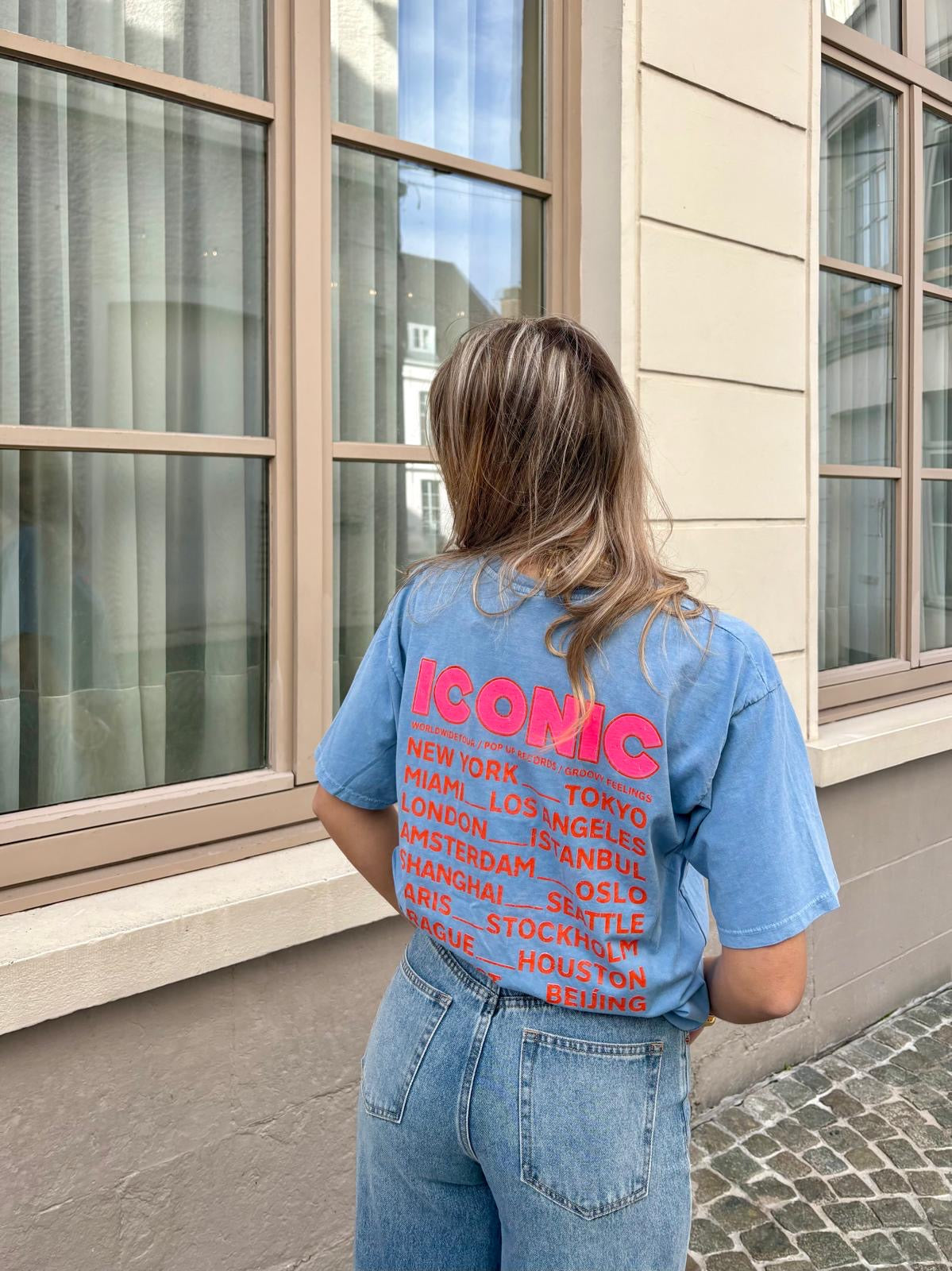 T-shirt bleu - ICONIC