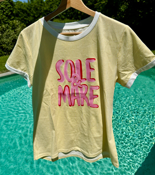 T-shirt jaune - SOLE & MARE