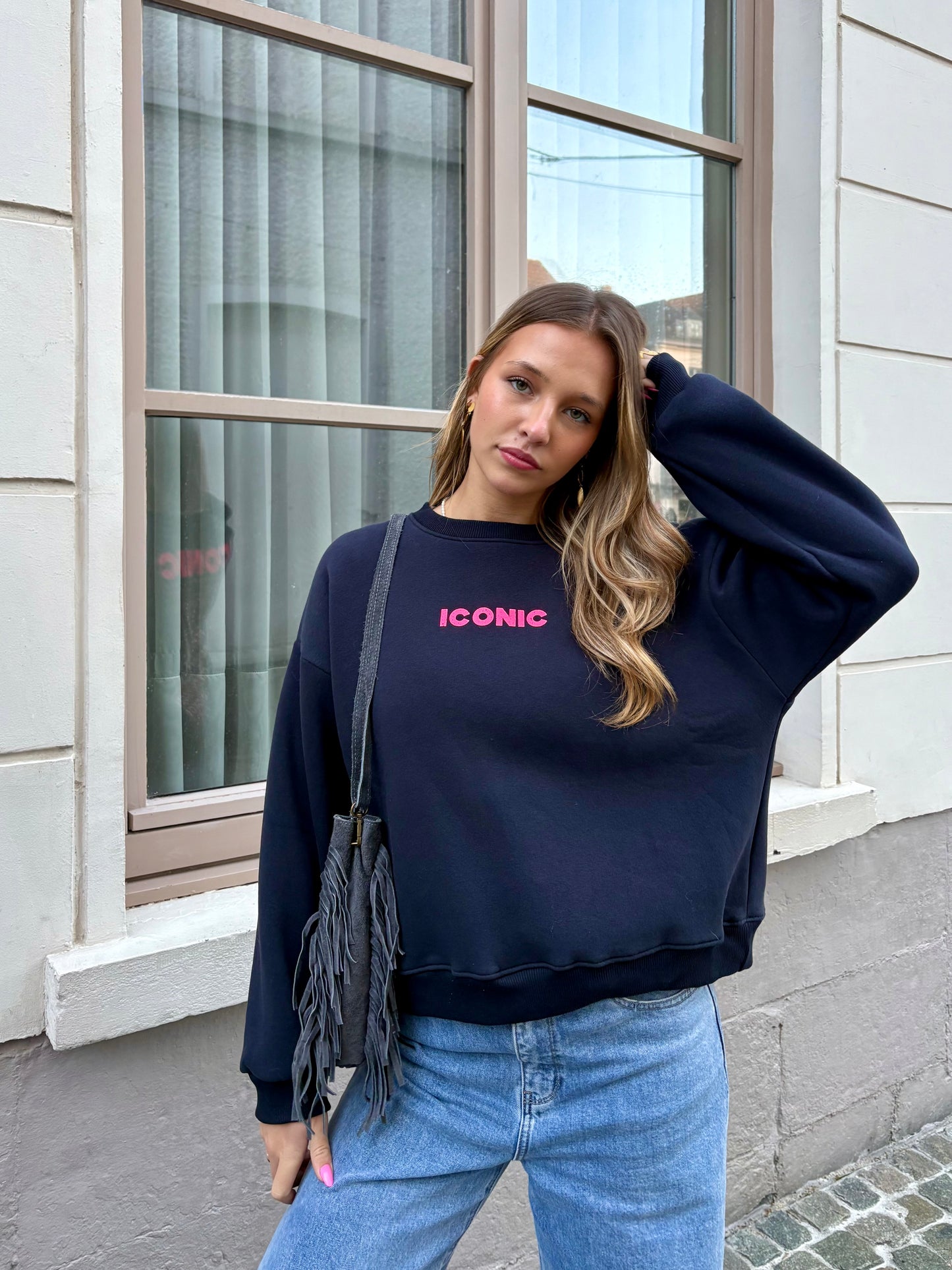 Sweat bleu marine - ICONIC