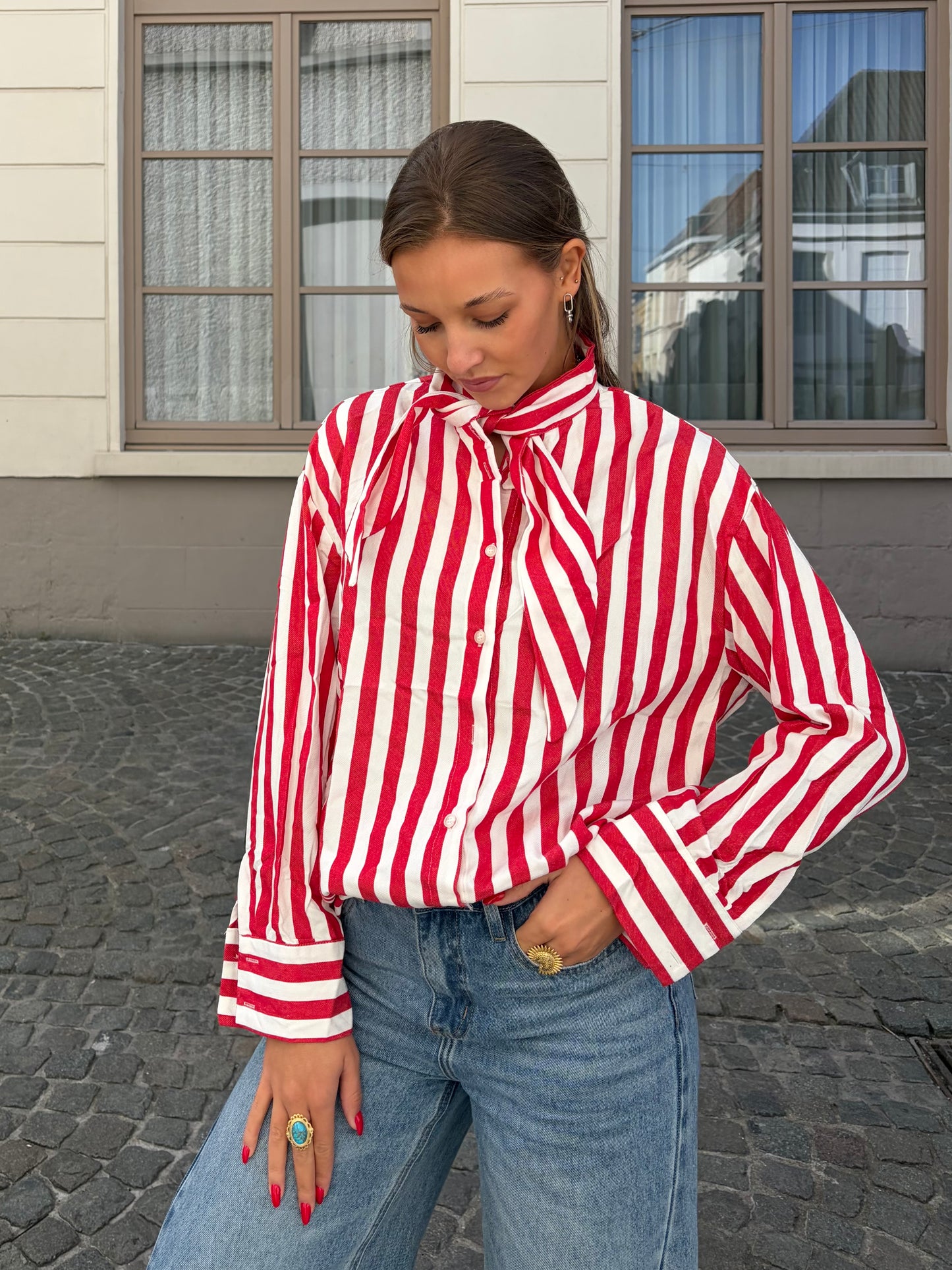 Chemisier rouge - ALICIA