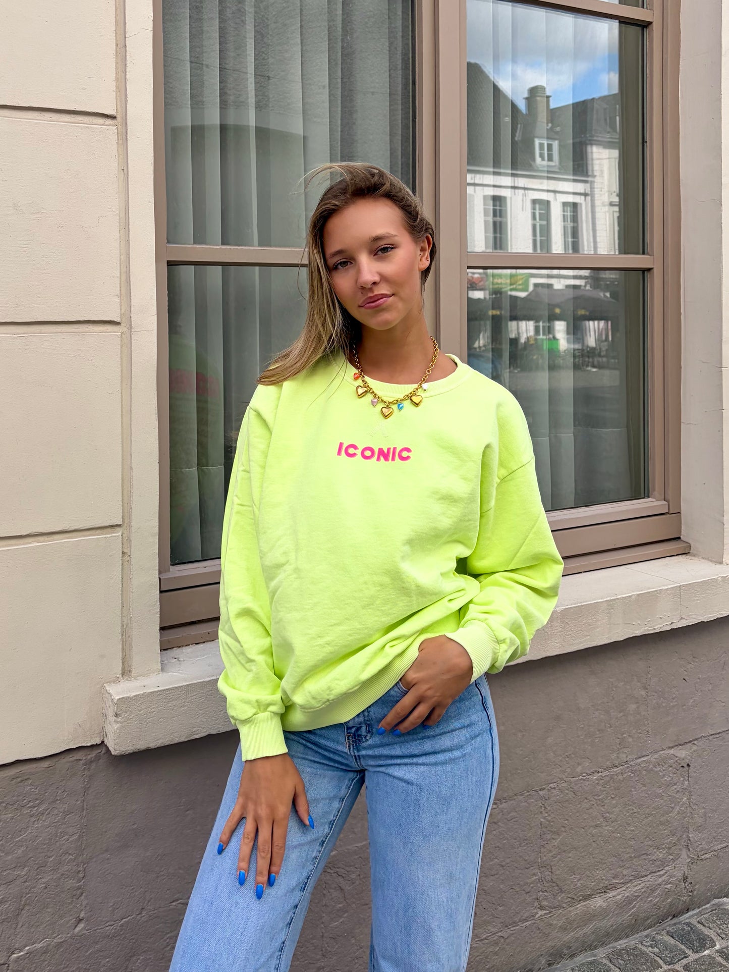 Sweat jaune - ICONIC