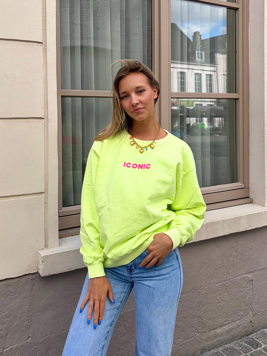 Sweat jaune - ICONIC