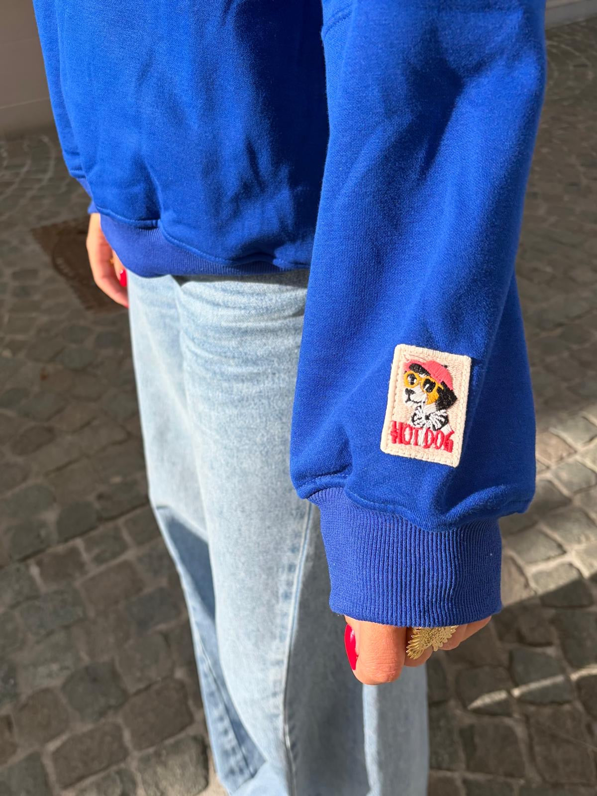 Sweat bleu roi - HOTDOG
