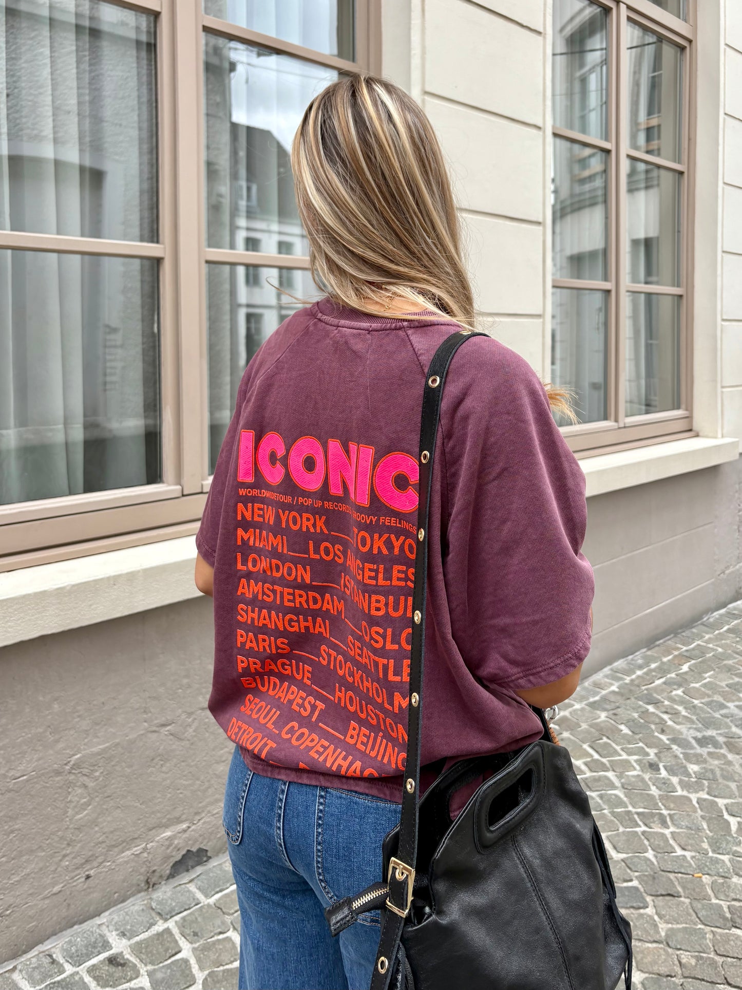T-shirt violet - ICONIC