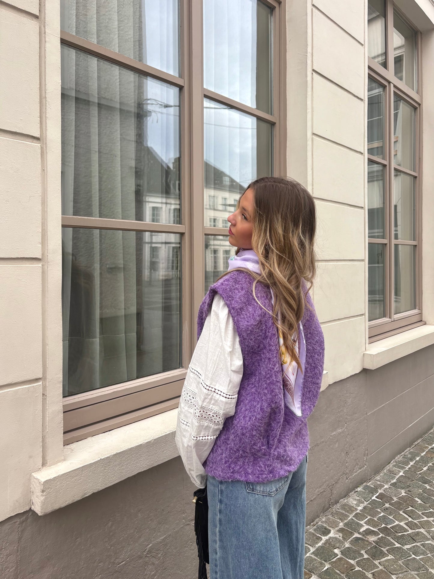 Gilet violet - CARLA