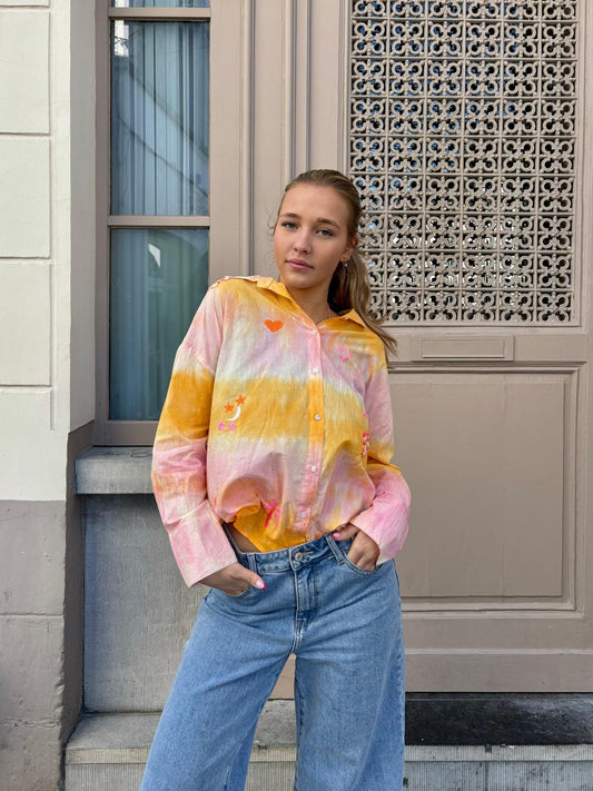 Chemisier jaune - ANASTASIA