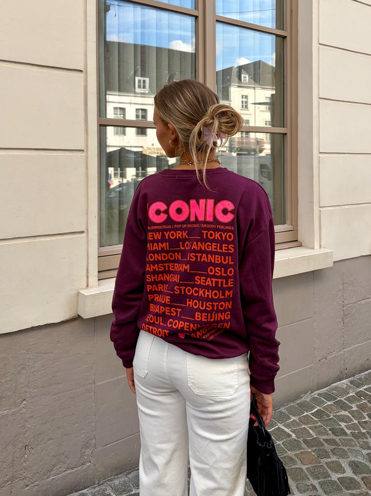 Sweat bordeaux - ICONIC