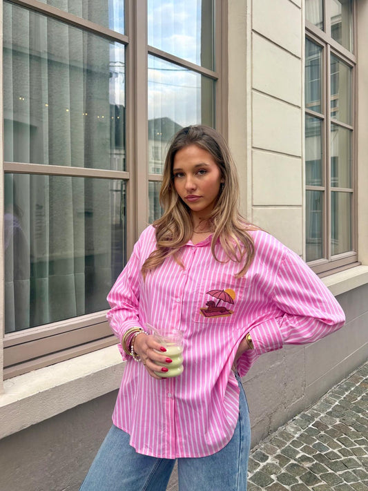 Chemise rose - TECKEL