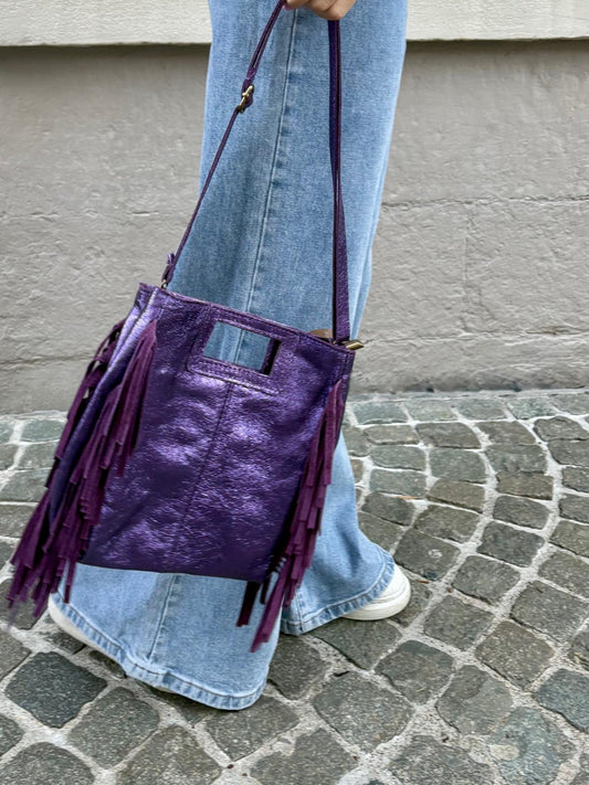 Sac violet brillant - MARTINE