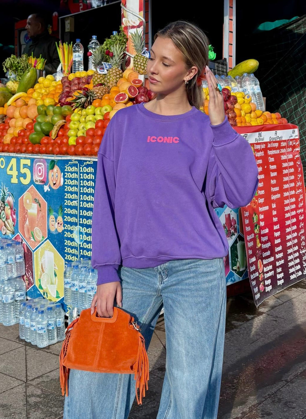 Sweat mauve - ICONIC
