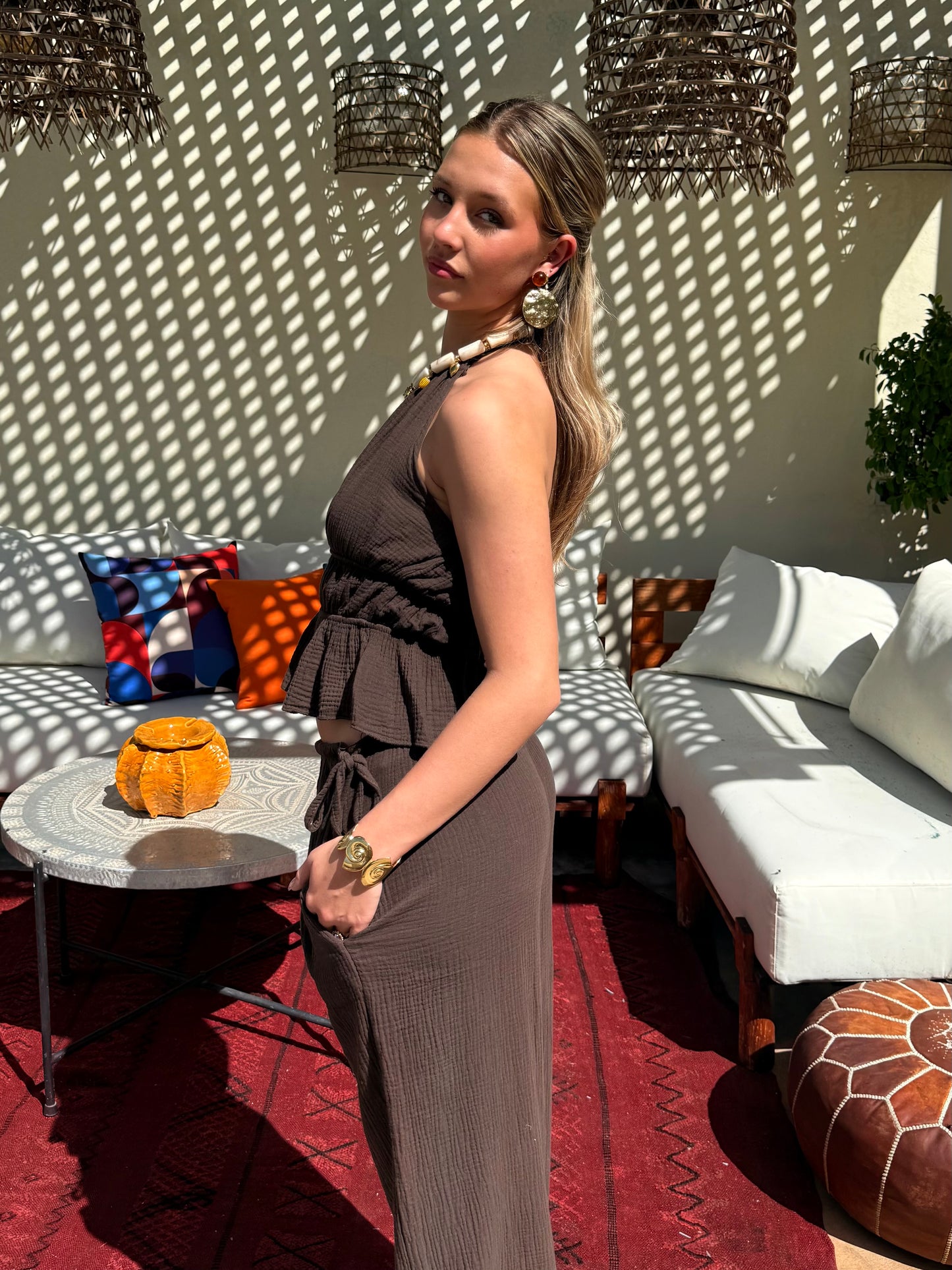 Ensemble marron - KATIA