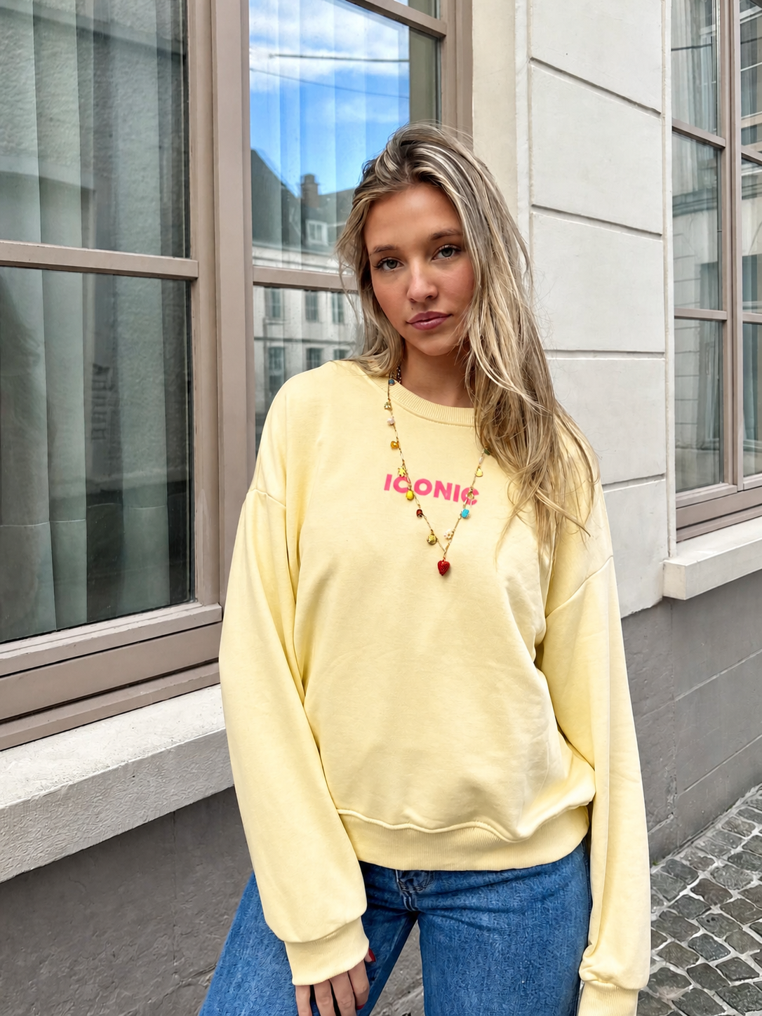 Sweat jaune - ICONIC