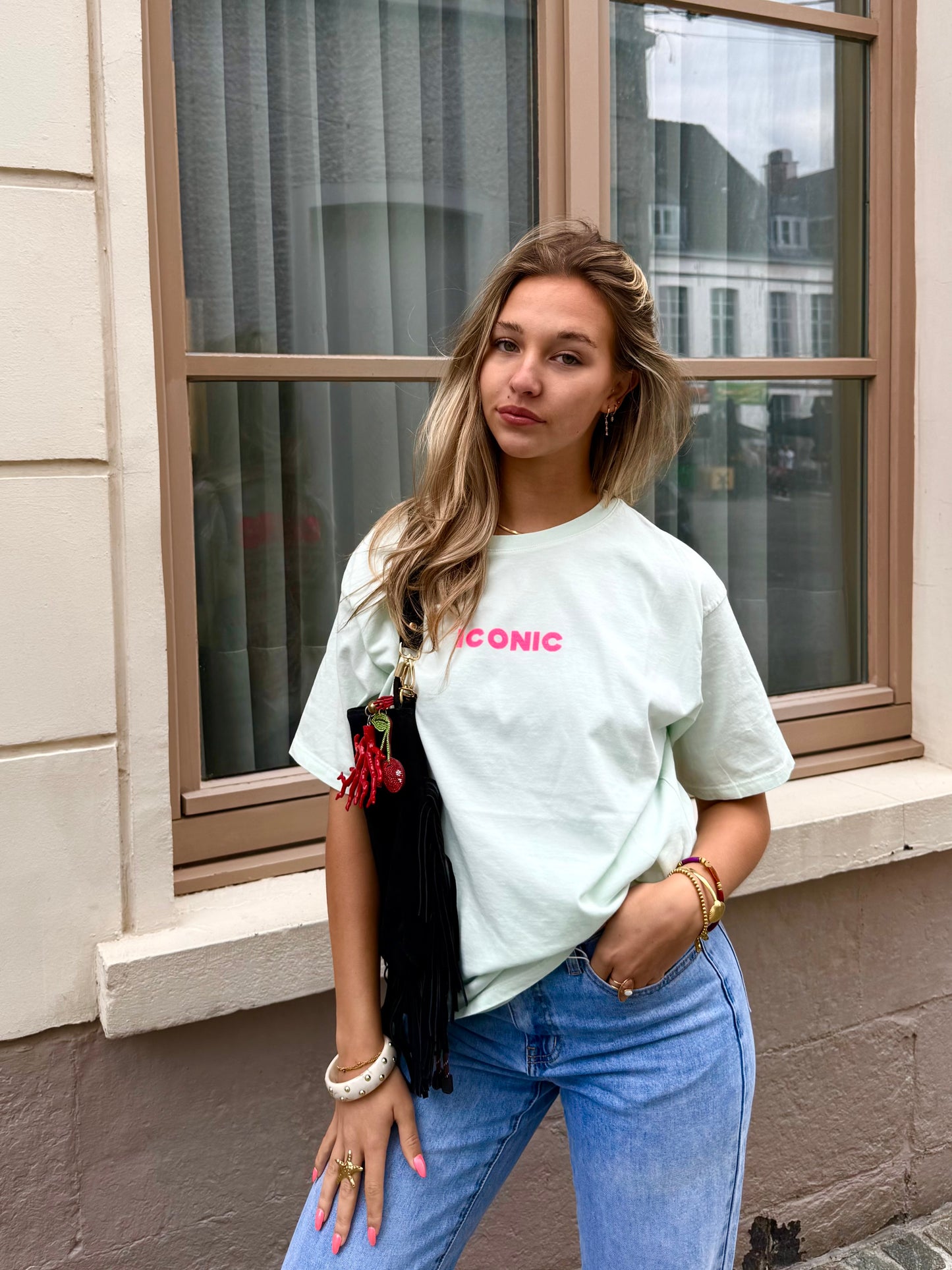 T-shirt vert d’eau - ICONIC