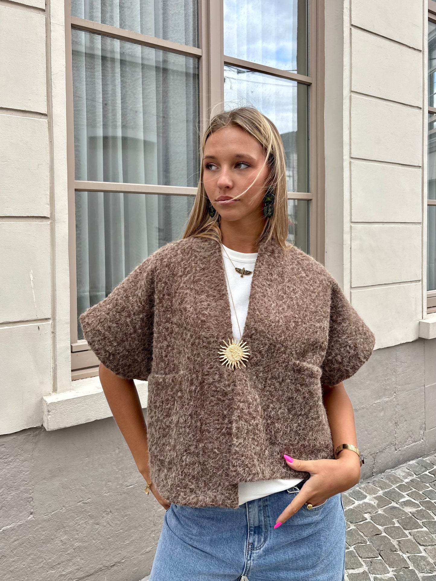 Gilet brun - ETHEL