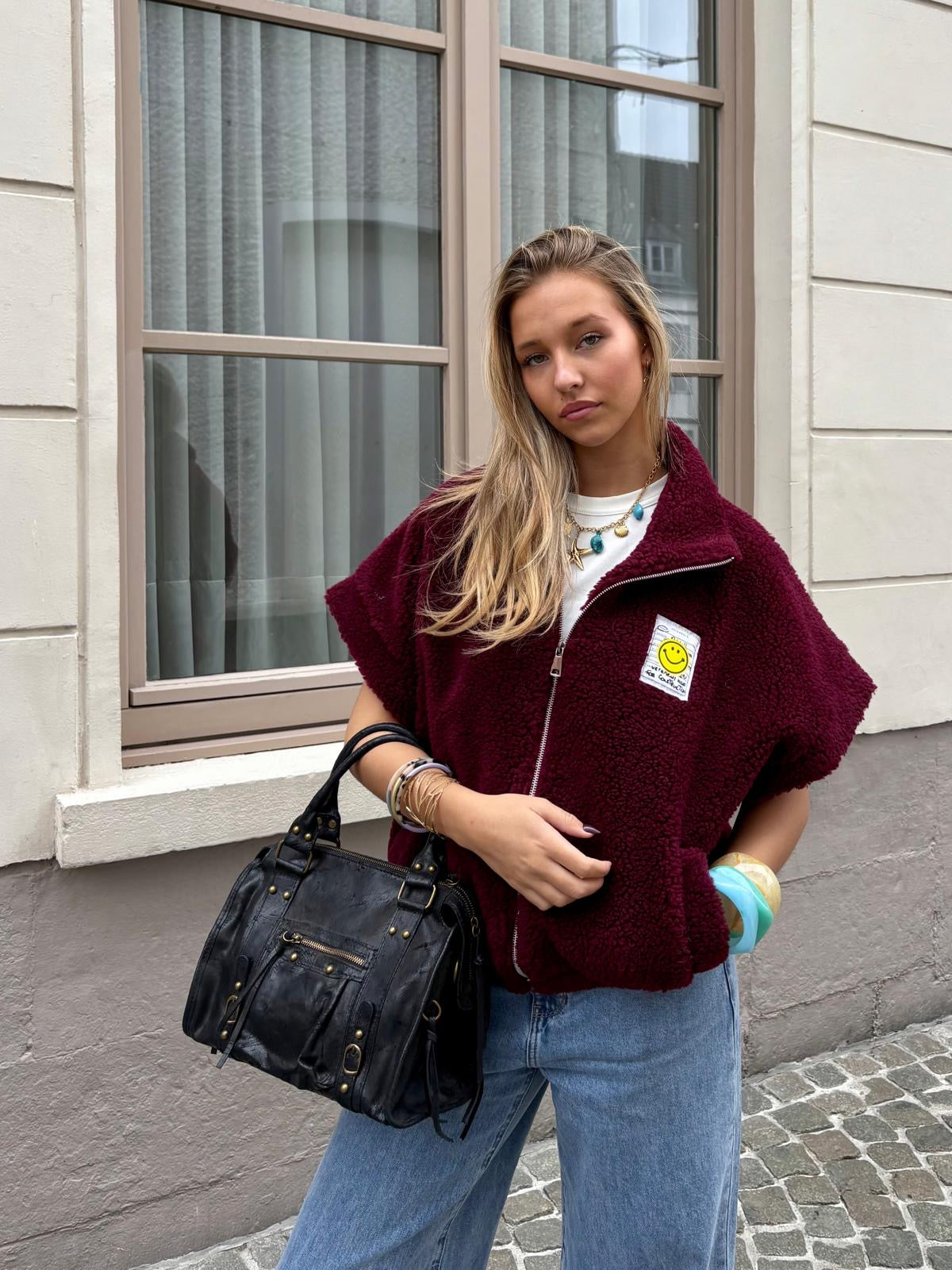 Veste bordeaux - SMILE