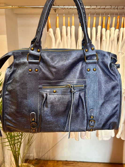 sac bleu brillant - NINA