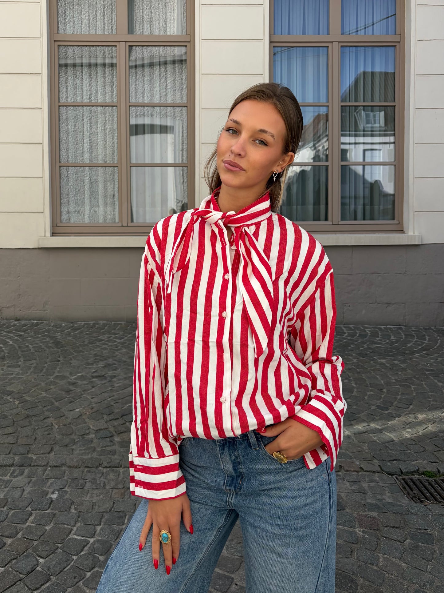 Chemisier rouge - ALICIA