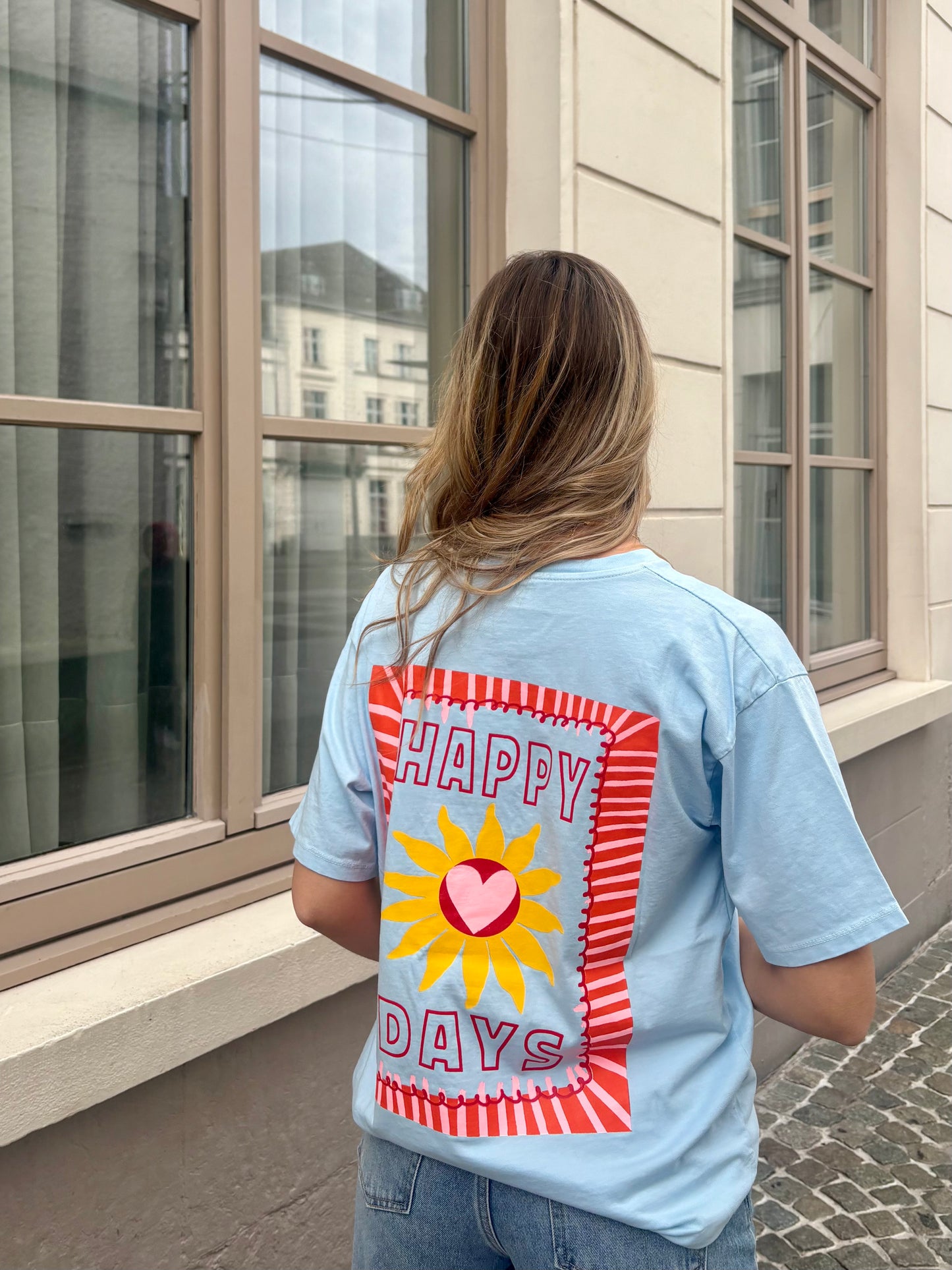 T-shirt bleu - HAPPY DAYS