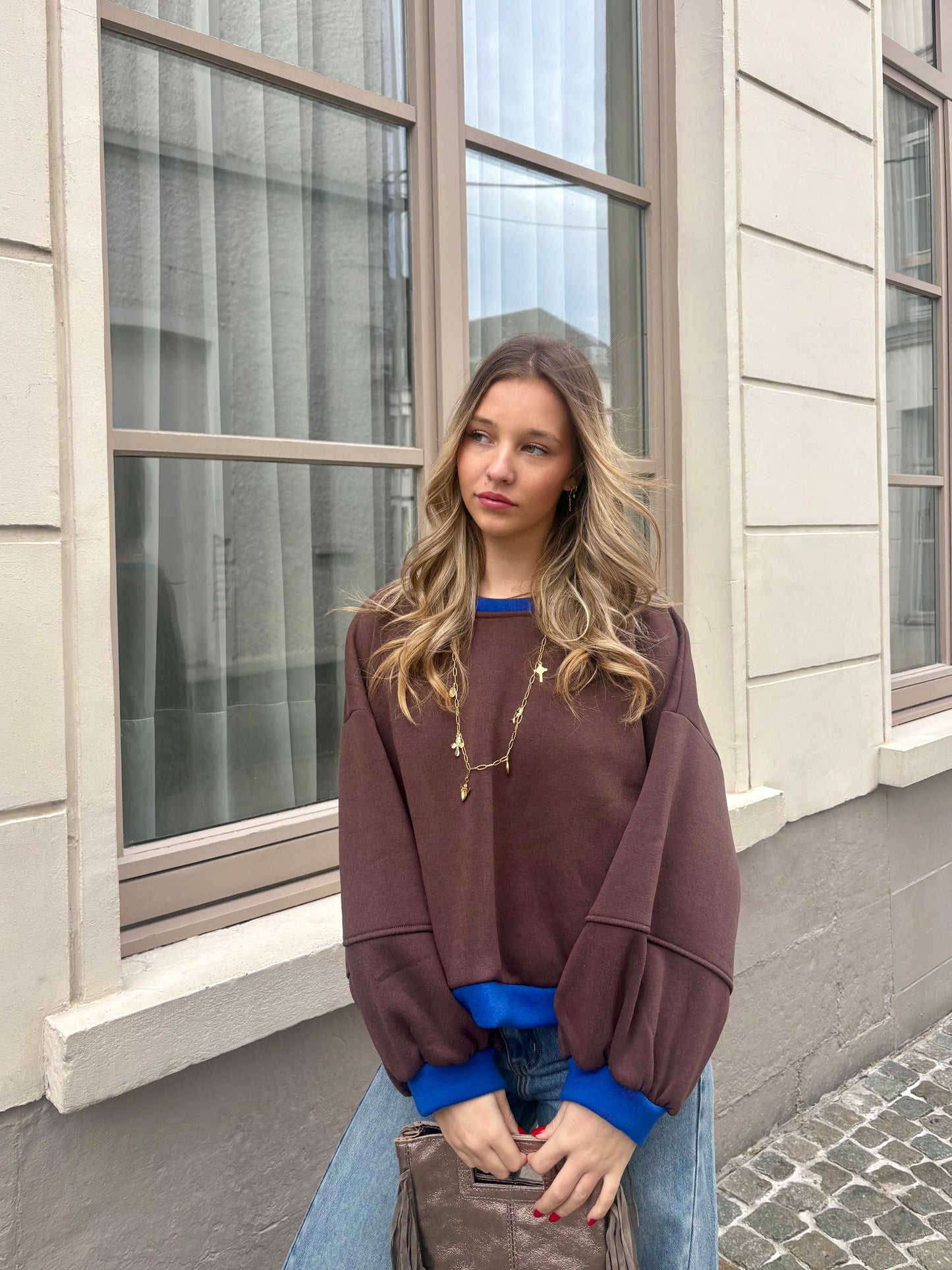 Sweat marron - CLAUDIA