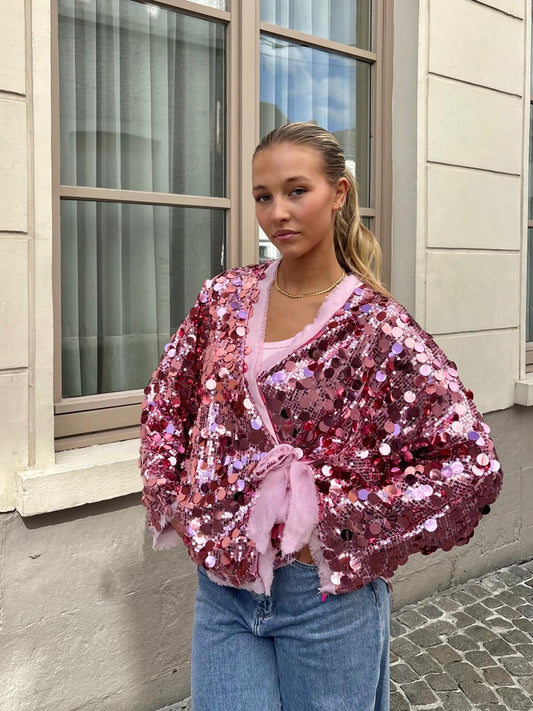 Blouse rose - STRASS