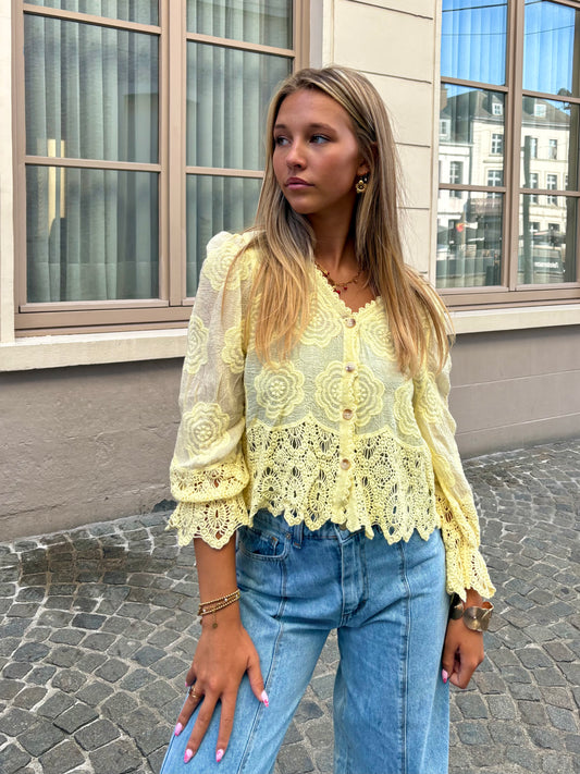 Gilet jaune - DENTELLE