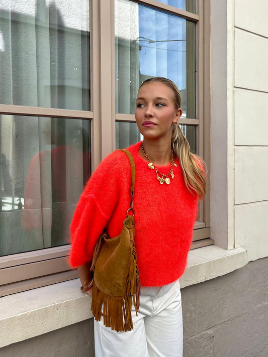 Pull orange fluo - ANDRÉA