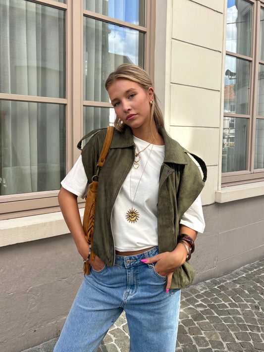 Veste sans manches kaki - LIZE