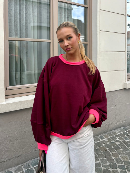 Pull bordeaux - CLAUDIA