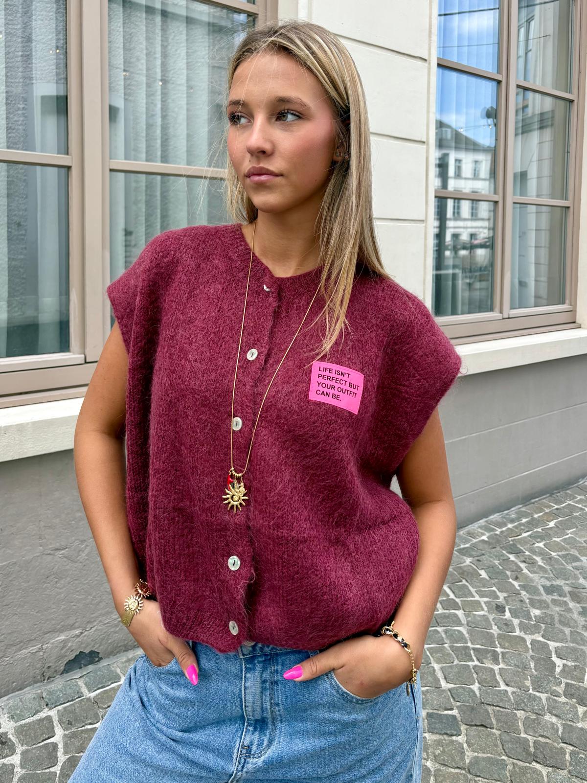 Gilet bordeaux - MAELLYS