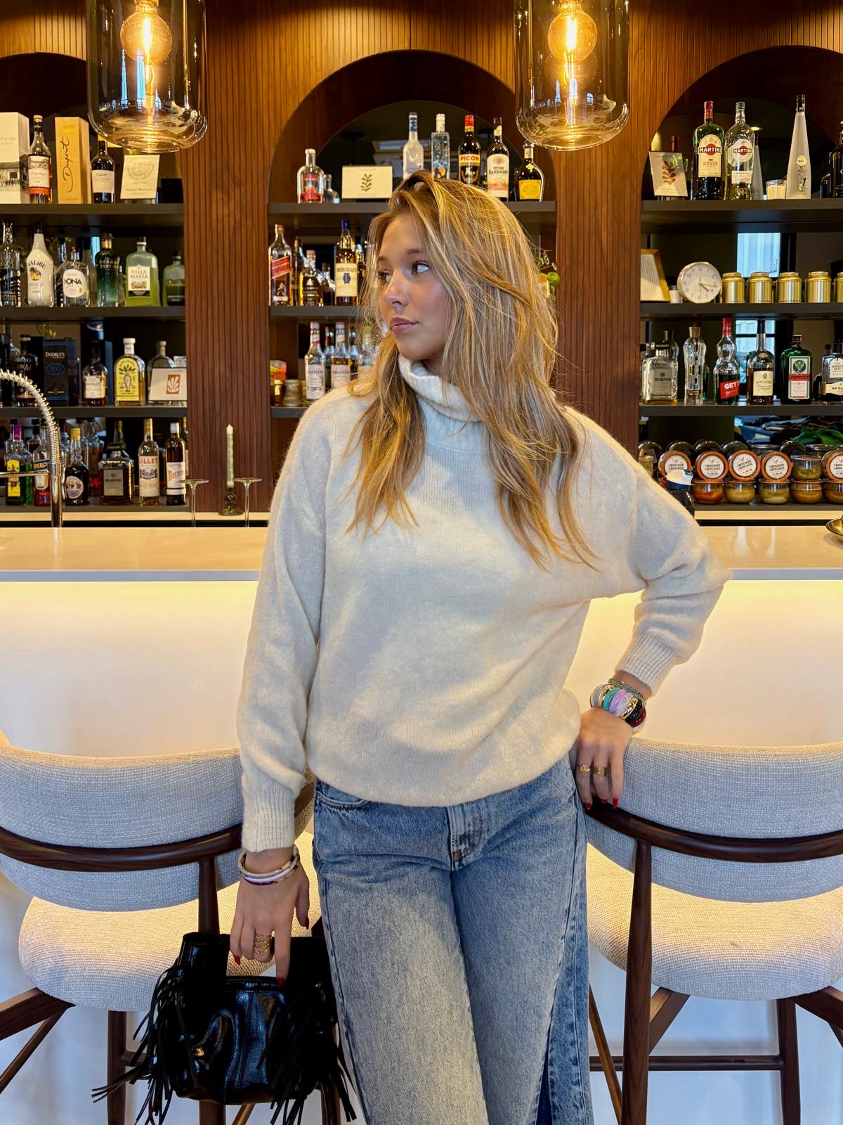 Col roulé beige - DONA