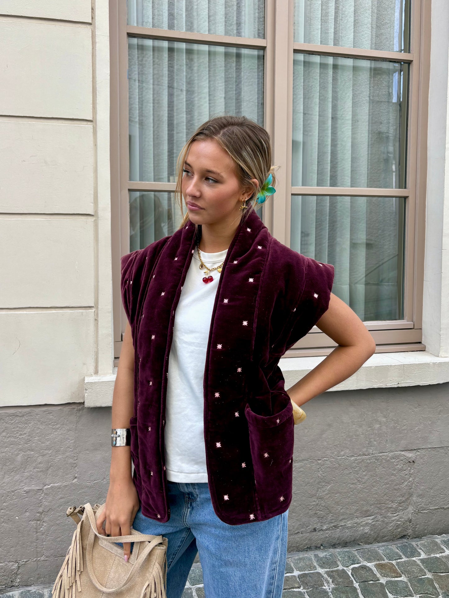 Veste bordeaux - LOANAA