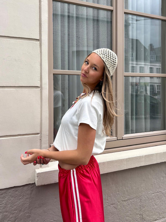 Bonnet en crochet blanc - MILO