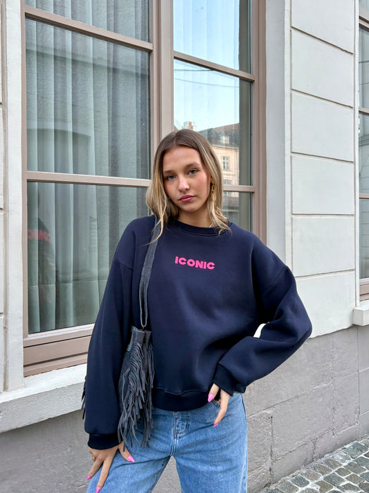 Sweat bleu marine - ICONIC