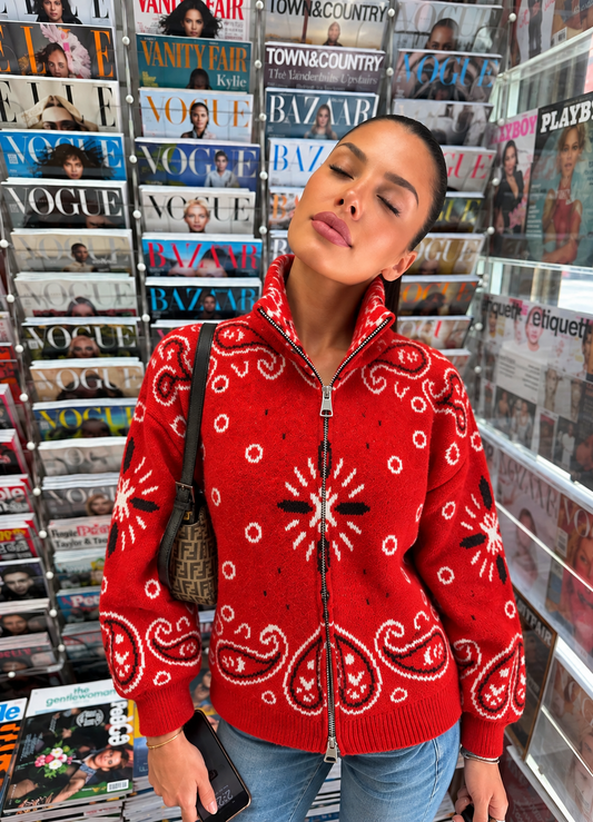 Gilet rouge - BELLA