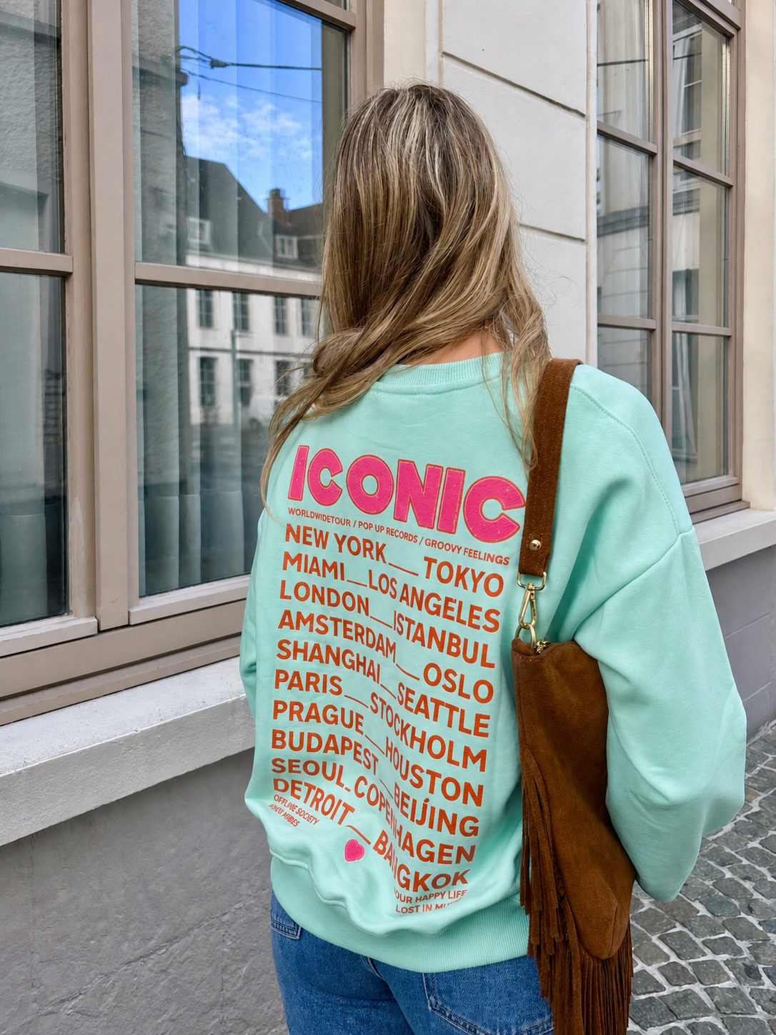 Sweat vert d’eau - ICONIC