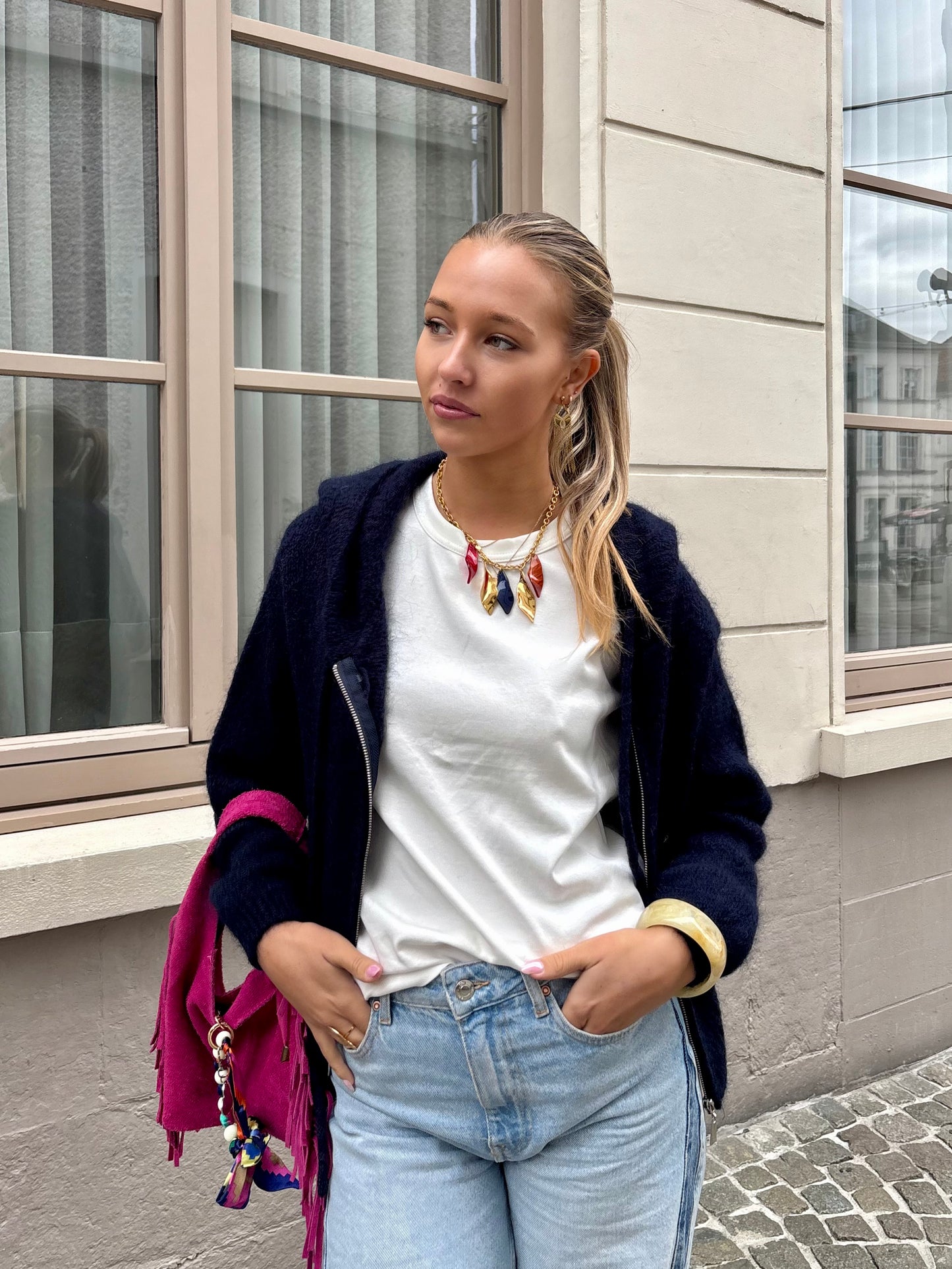 Gilet bleu marine - MONICA