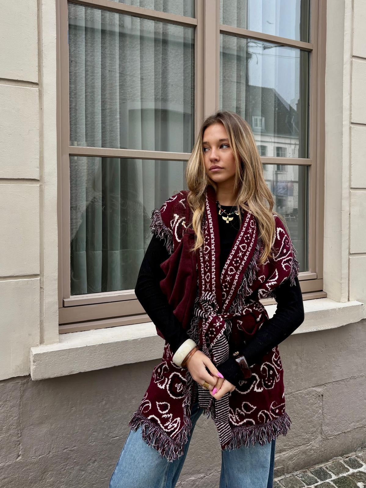 Veste bordeaux - ALINE