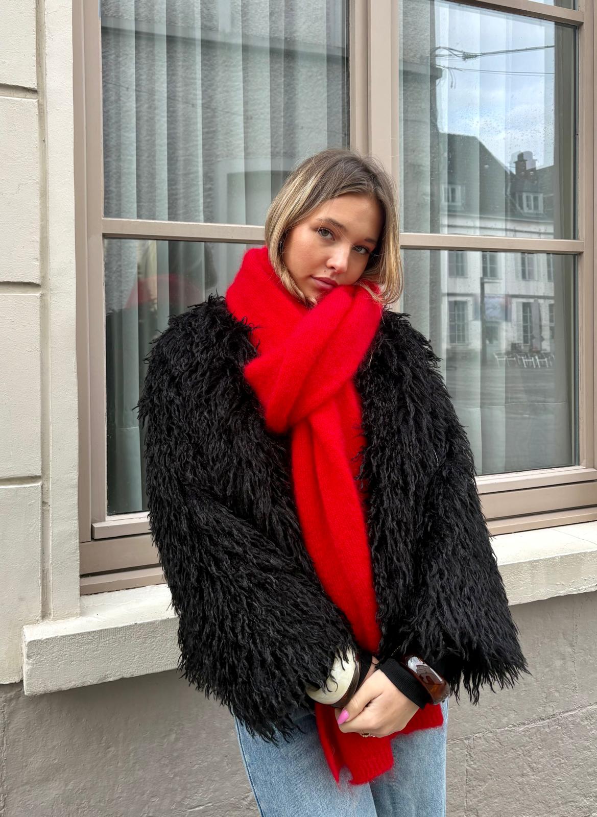 Écharpe rouge - SABINE