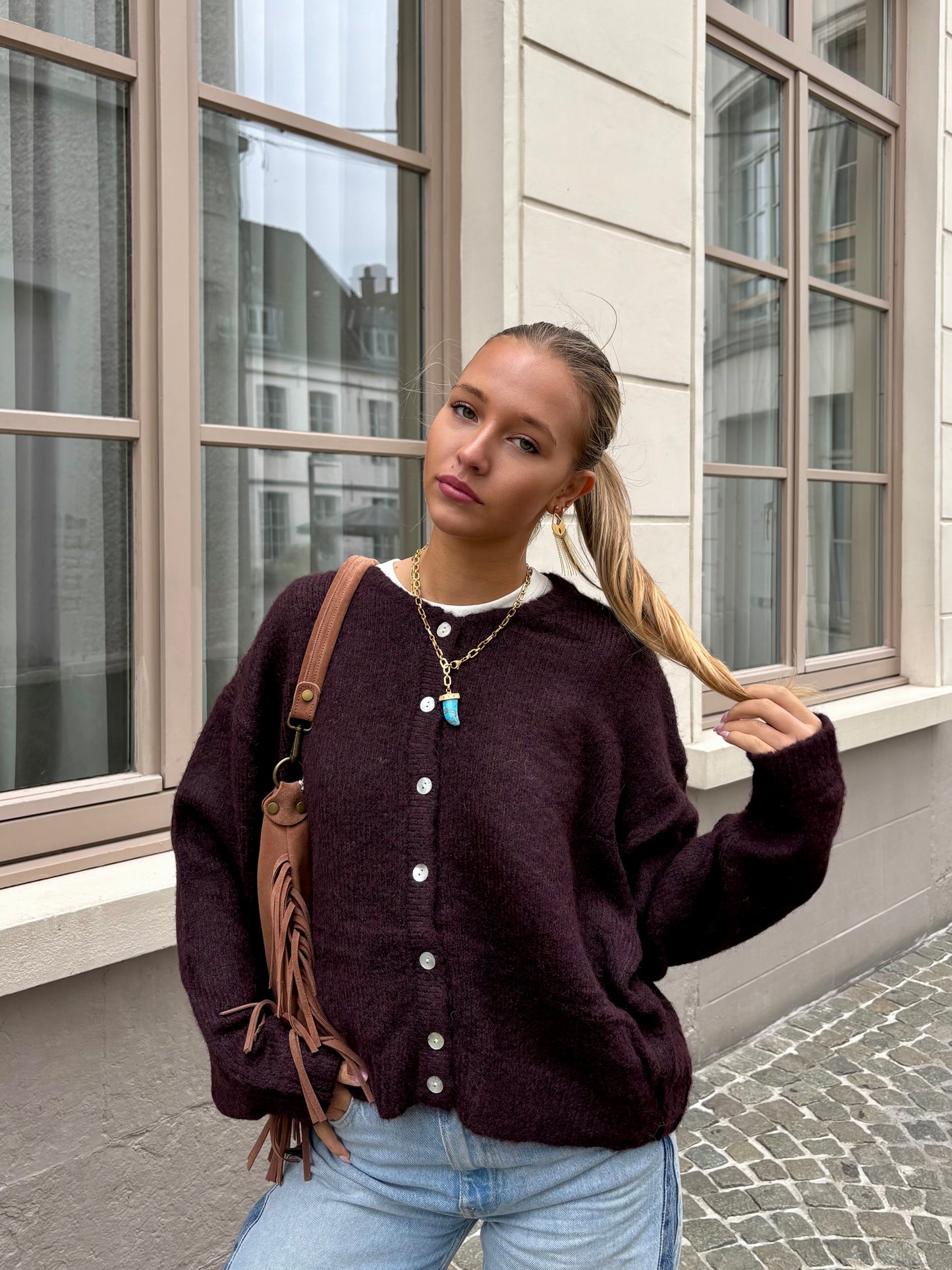 Gilet prune - MARINE