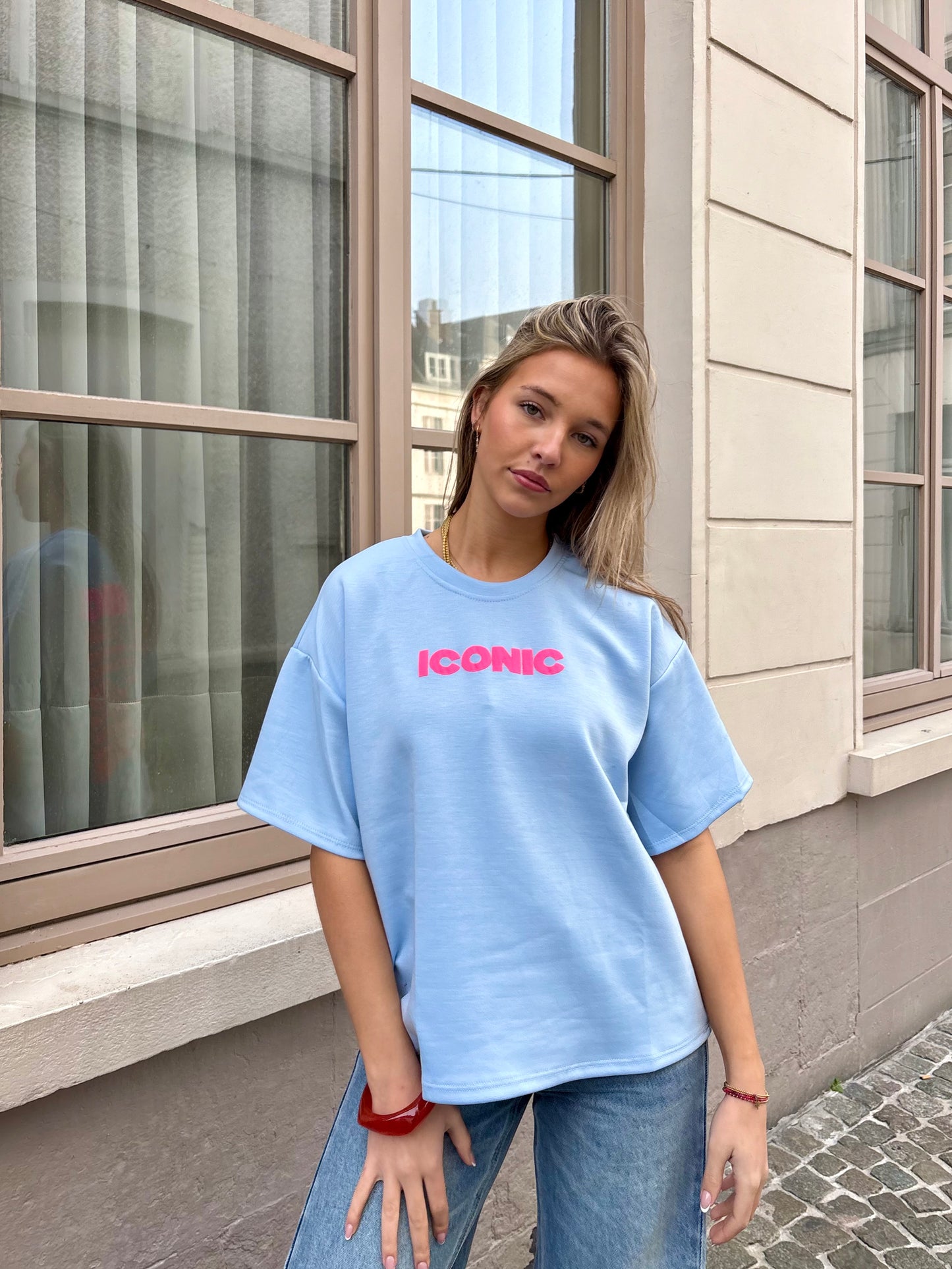 T-shirt bleu - ICONIC