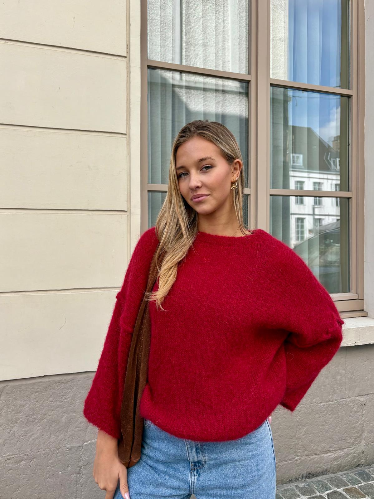 Pull bordeaux - CAMÉLIA